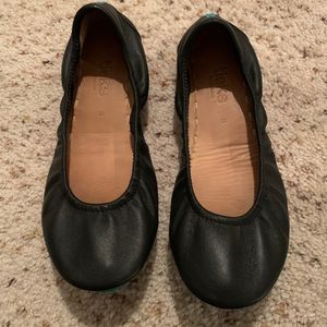 Tieks black flats size 6